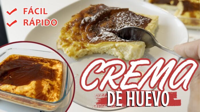 RECETA EXPRÉS: CREMA DE HUEVO EN FREIDORA DE AIRE  ¡SOLO 4 INGREDIENTES! #postre #crema