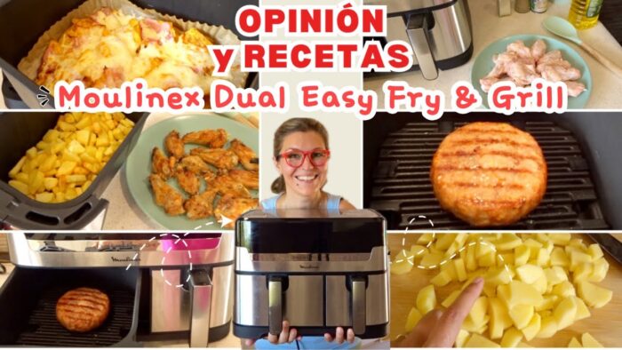RECETAS y OPINIÓN FREIDORA de AIRE Moulinex DUAL Easy Fry & GRILL