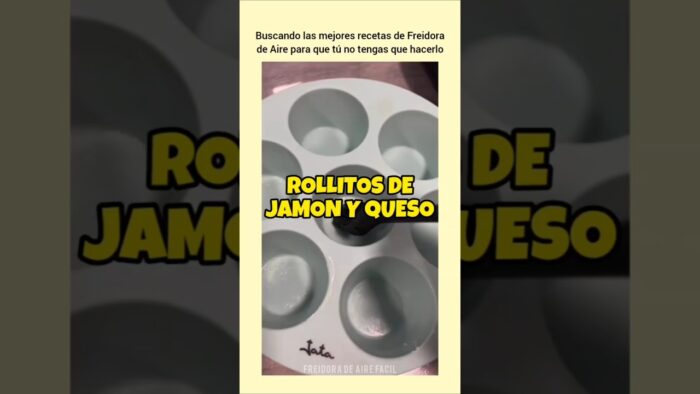 Rollitos de Jamón y Queso en Airfryer | FREIDORA DE AIRE FÁCIL