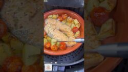 SALMÓN 🐬 con PATATAS  Y TOMATITOS CHERRY en FREIDORA DE AIRE 💚🥰#airfryer #recetasairfryer #recetas
