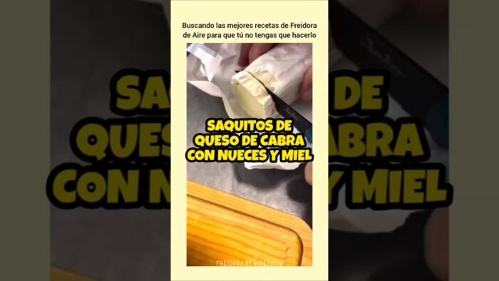 Saquitos de Queso de Cabra con Nueces y Miel en Airfryer | FREIDORA DE AIRE FÁCIL