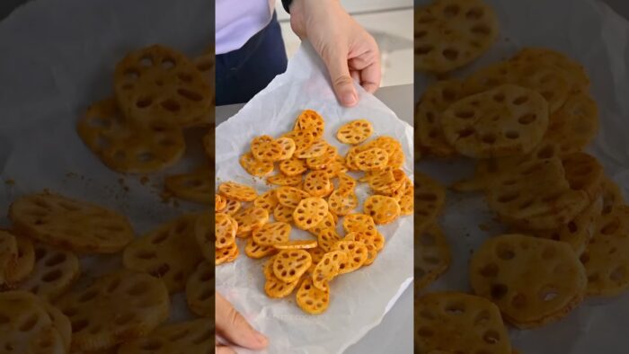 Seasonal Snack Alert! Air-Fried Lotus Stem Chips | Easy & Tasty
