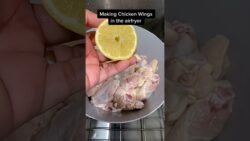 Spicy Hot Wings in the #airfryer #spicy #wings #mealsonabudget #chicken