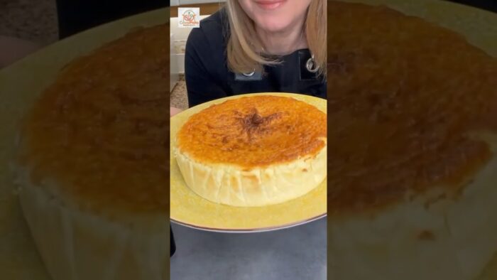 TARTA DE QUESO 🍰🧀con TOQUE DE NARANJA 🍊 EN FREIDORA DE AIRE, sencilla y muy rica #airfryer