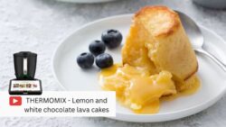 Tortitas de lava de limón y chocolate blanco – Thermomix