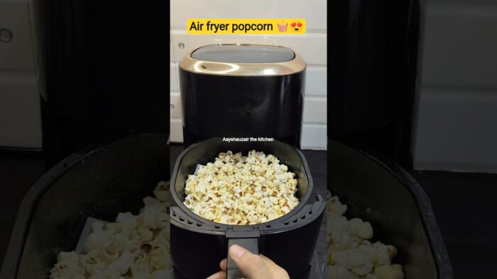 air fryer popcorn 🤤🍿 #shortsfeed #popcorn #ytshorts #recipe