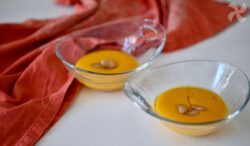 Crema de zanahoria y alubias al aroma de romero