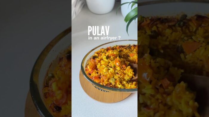 pulav in an AIRFRYER? 👀#airfryerrecipes #lunchideas #pulao