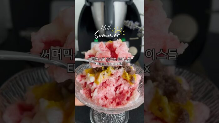 써머믹스 유저라면 올여름 아이스 , 팥빙수는 홈메이드로! Sommer Eis im Thermomix🍨🍧🍦🧊 아이스 레시피 미리보기 #쇼츠 #shorts