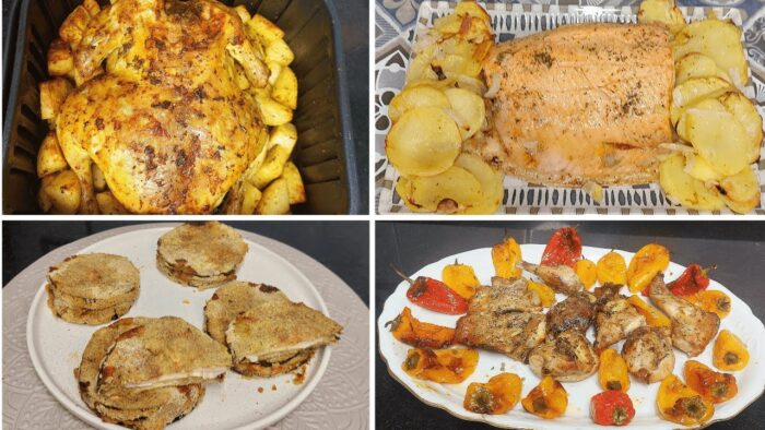 ✅️ 4 RECETAS en  FREIDORA de AIRE, recetas sin aceite, fáciles y deliciosas 😋