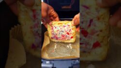 AIR FRYER DOUBLE SIDED CHEESE AND EGG TOAST #shorts #breakfast #egg #airfryer