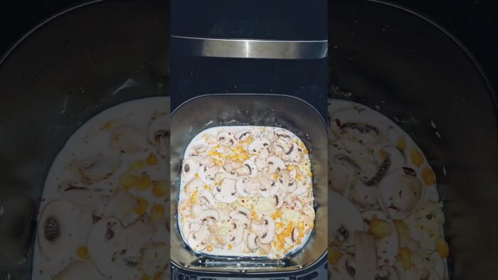 Air Fryer Creamy Mushrooms | Fast & Easy Air Fryer Mushroom Recipe #reels #shorts #shorts #reels