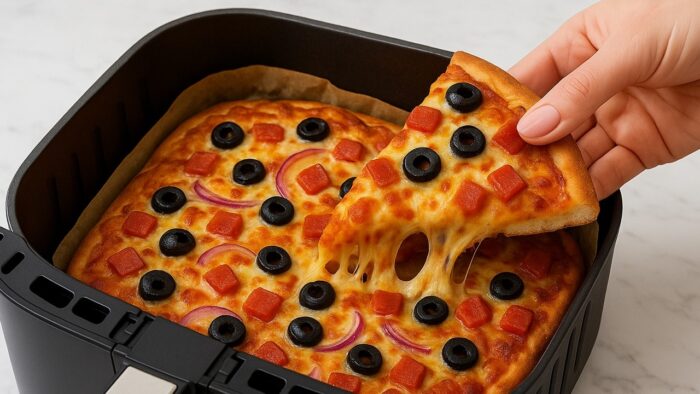 Air Fryer Pizza Recipe [NO Dough, NO Flour]
