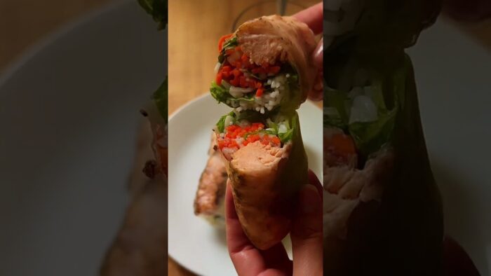 Air Fryer Salmon Spring Rolls || Recipe