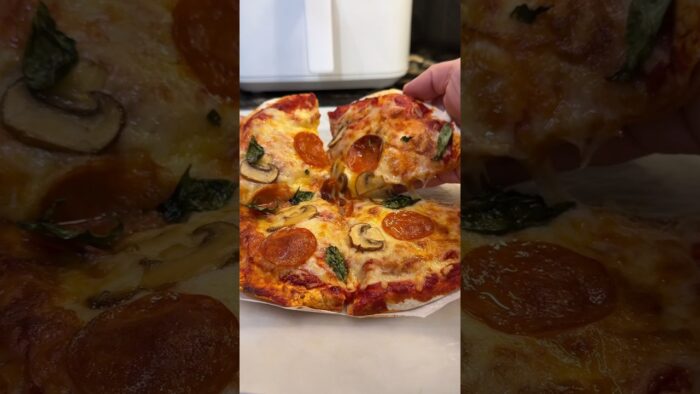 Air Fryer Tortilla Pizza #sofiaafoodie #short