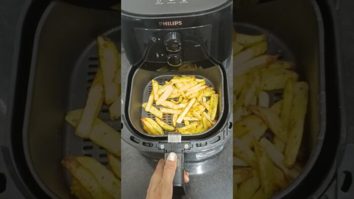 Air fryer Oli free Oil free Masala Fries#shortsfeed #food #airfryercooking#trending#shorts #yt