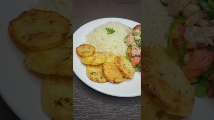 Así de deliciosas están las papas en la freidora de aire #recetas #canaldecocina #receta #c #cocina