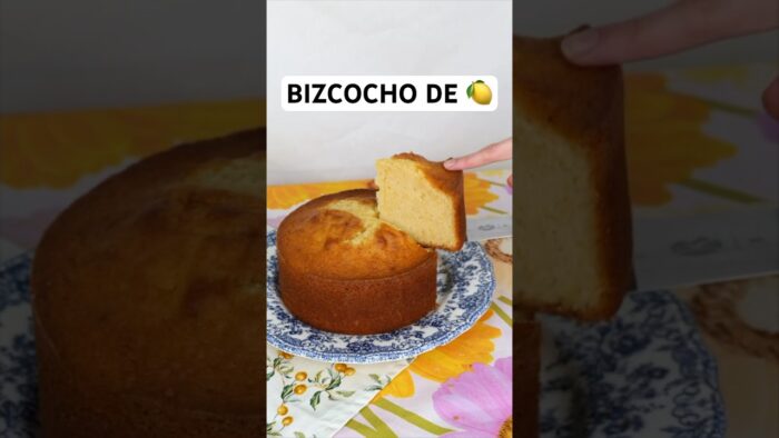 BIZCOCHO DE LIMÓN | receta fácil y miga esponjosa. LaDulcepedia