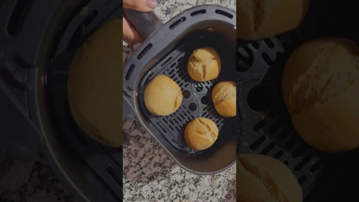 Baking buns in air fryer 🤌💕 #baking #recipe #aesthetic #airfryer #bun  #cooking #food