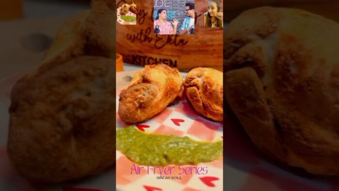 Bharti’s Favorite Bread Roll Recipe – Air Fryer -CRISPY ALOO BREAD ROLL #Shorts #breadrecipe
