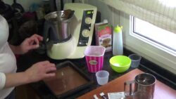 Brownie sin huevo y sin lactosa en Thermomix