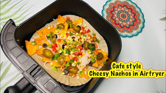 Cheesy Nachos in Airfryer | Mexican Nachos Recipe | Airfryer Recipes | Easy Evening Snacks