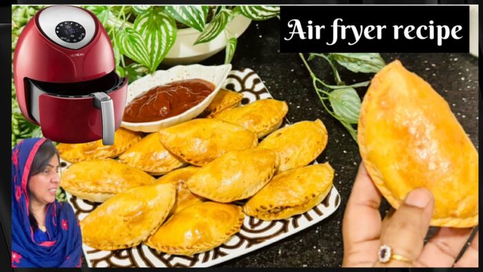 Empanadas de carne en freidora de aire | Empanadas crujientes y doradas | Receta de Sri Lanka #re…