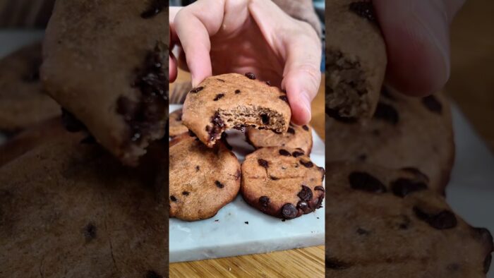 GALLETAS 🍪 SALUDABLES CON 3 INGREDIENTES #healthy #fit #recetas #recetasfit #Airfryer #postre