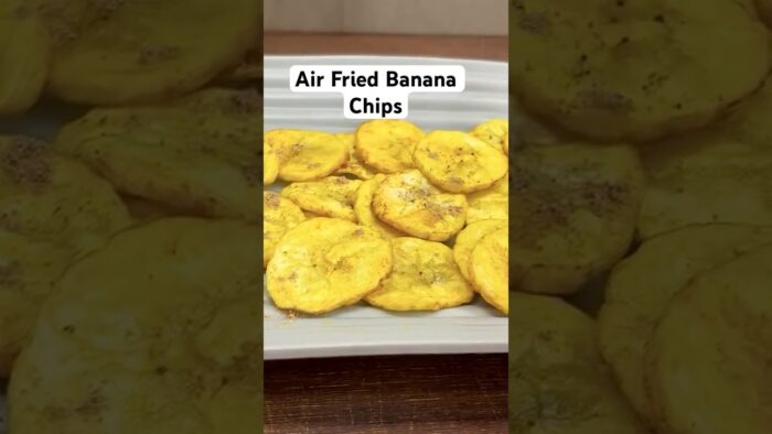 Healthy Nonfried banana chips in airfryer-15 min #airfryer #airfryerrecipes #recipe #bananarecipe