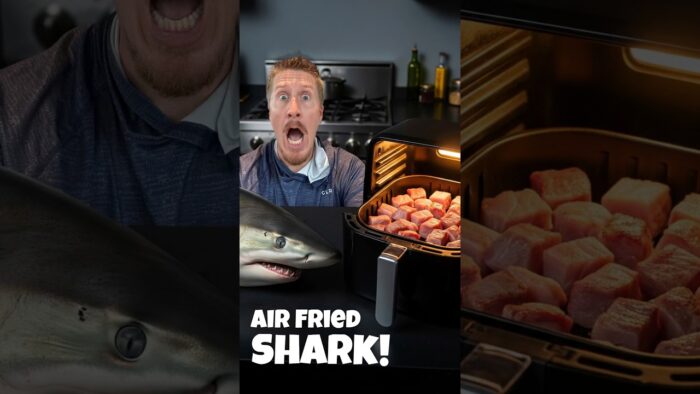 How to cook SHARK in air fryer #fishing #cooking