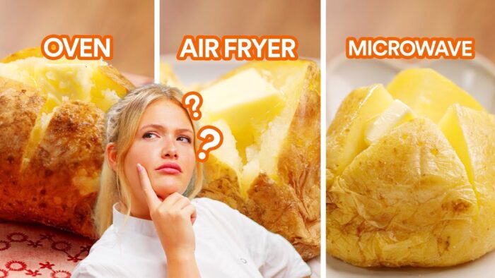 La mejor receta de papa al horno: ¡horno vs. freidora de aire vs. microondas!