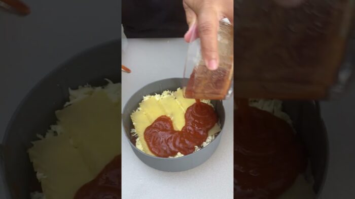 Lasaña rápida en la freidora de aire: una receta fácil y deliciosa en solo unos minutos. ! #shorts
