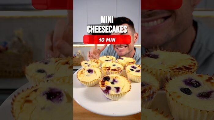 MINI CHEESECAKES EN 10 min #recetas #receta #airfryer