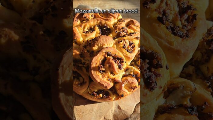 Mozarella en olijfbrood #bread