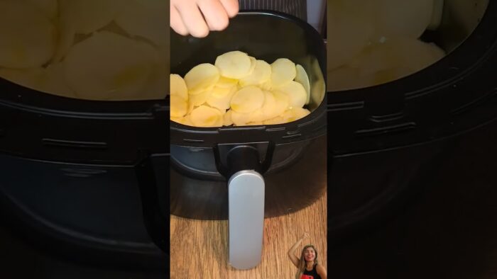 PATATAS CHIPS AIRFRYER #shorts 🍟