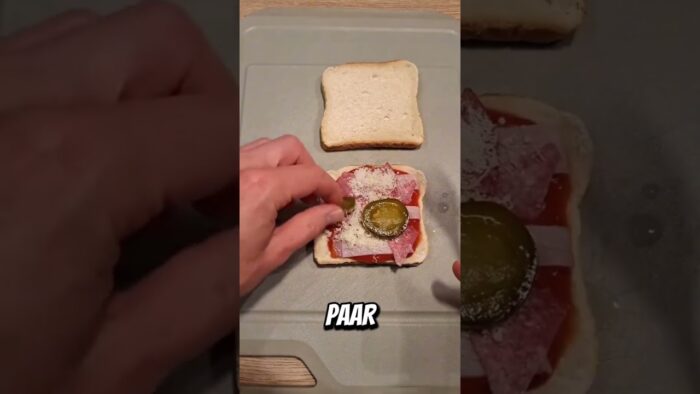Pizza Toasts aus dem Airfryer! #shorts #airfryerrecipes #pizzatoast