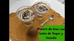 Postre de KIWI con Salsa de Yogur y Vainilla en Thermomix TM7 | Rápido, Saludable y Delicioso