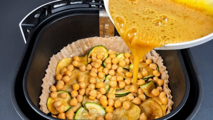 Put Chickpeas & Zucchini in the Air Fryer and Magic Happens! This Dish is TOO Good to Stop Eating!