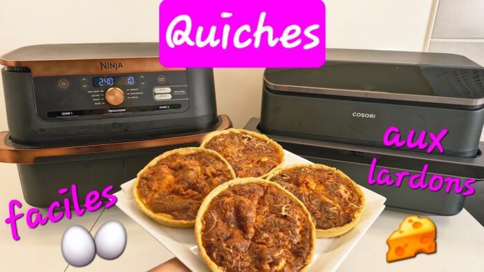 Quiches aux lardons express à l’airfryer!
