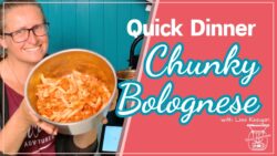Quick Dinner of Chunky Bolognese with my extra Hidden Vegies