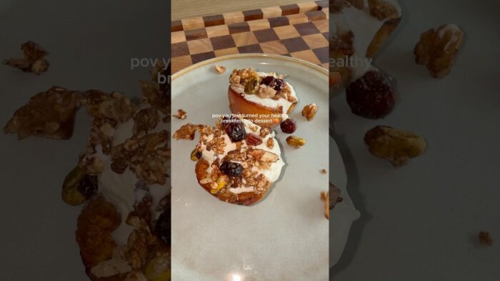 RECIPE BELOW 👇🏼 | Air Fryer Peach 🍑
