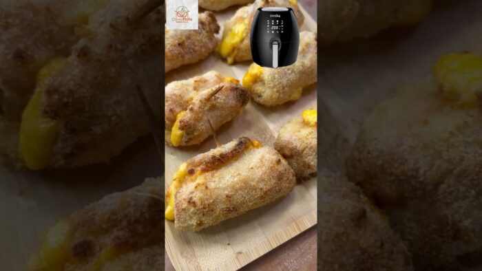 ROLLITOS DE LOMO QUESO en FREIDORA DE AIRE 🥩🧀👩‍🍳, receta sencilla y riquísima #airfryer