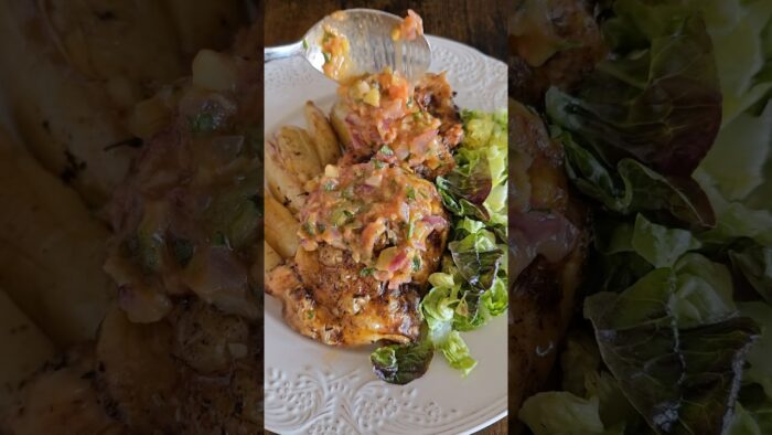 Receta de pollo con salsa mediterránea l celestedelabanda