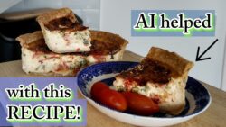 Receta de quiche en airfryer guiada por IA: ¿funciona? Usando COSORI TWINFRY con una cesta enorme.