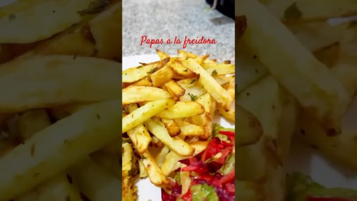 Receta excelente de papa a la freidora de aire, #cocinafacil #papafrita#freidoradeaire