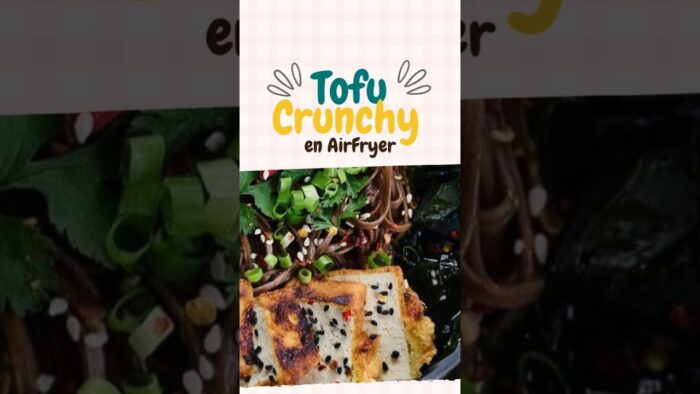 Receta tofu crujiente con ensalada fresca 🥡🥗 #AirFryer