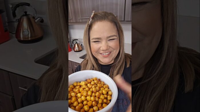 Snaks de garbanzos crujientes en AIR FRYER deliciosos