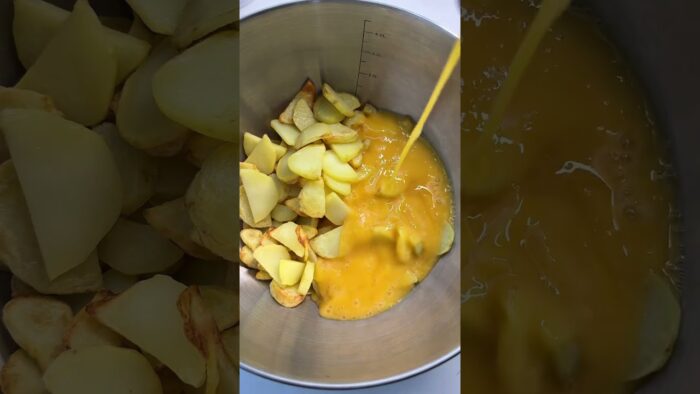 Tortilla de Papas con Queso en Freidora de Aire #TortillaDePapas #RecetasFaciles #AirFryer