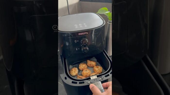 Veg momos #airfrier #steam easy recipe do try /detailed recipe in description #shorts #momos