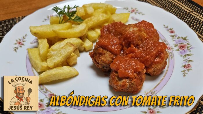 👉 ¡Albóndigas Jugosas con Tomate! Hechas en Freidora de Aire 🍽️ Rápidas y deliciosas!
